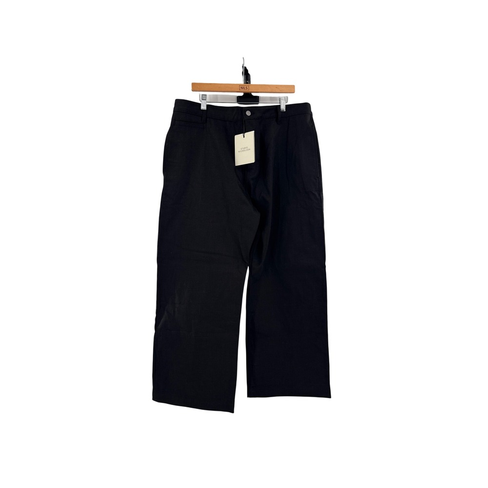 Studio Nicholson PYAD Pants Mens XL Black Bill Selvedge Denim Raw New 36 Waist